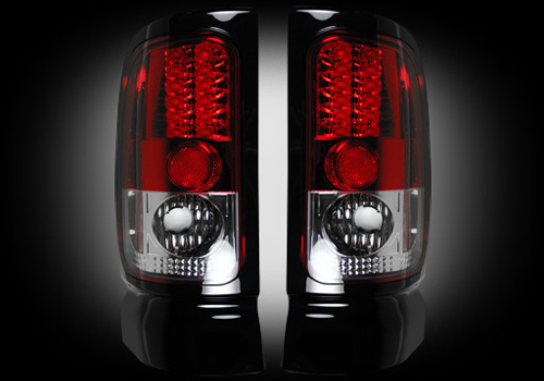 Recon Bright Red LED Tail Light Set 94-02 Dodge Ram - Click Image to Close